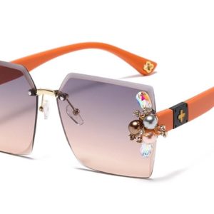 Pearls and Crystals Clusters Sunglasses