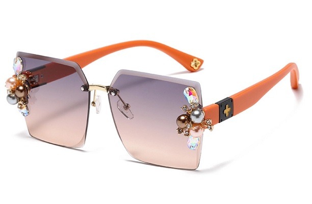 Pearls and Crystals Clusters Sunglasses