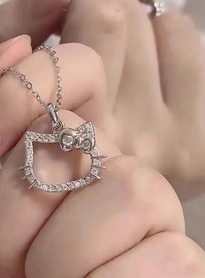 Hello Kitty Sweet Kawaii Ring Necklace